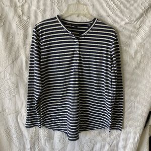 Lumiere Navy and White Stripe Tee Shirt